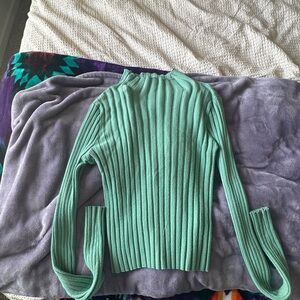 Superdown Seafoam Ribbed Women's Sweater